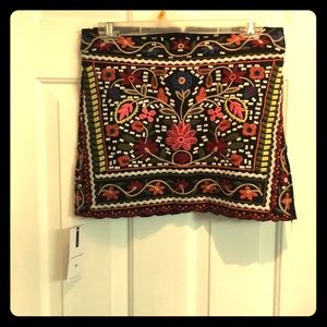 Goodnight macaroon size M NWT embroidered skirt